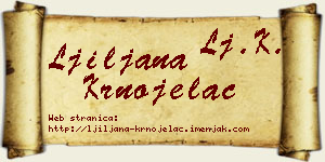 Ljiljana Krnojelac vizit kartica